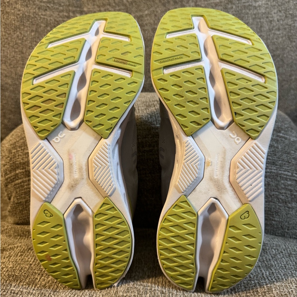 On Cloudeclipse Gray & Lime Woman’s Running Sneak… - image 8